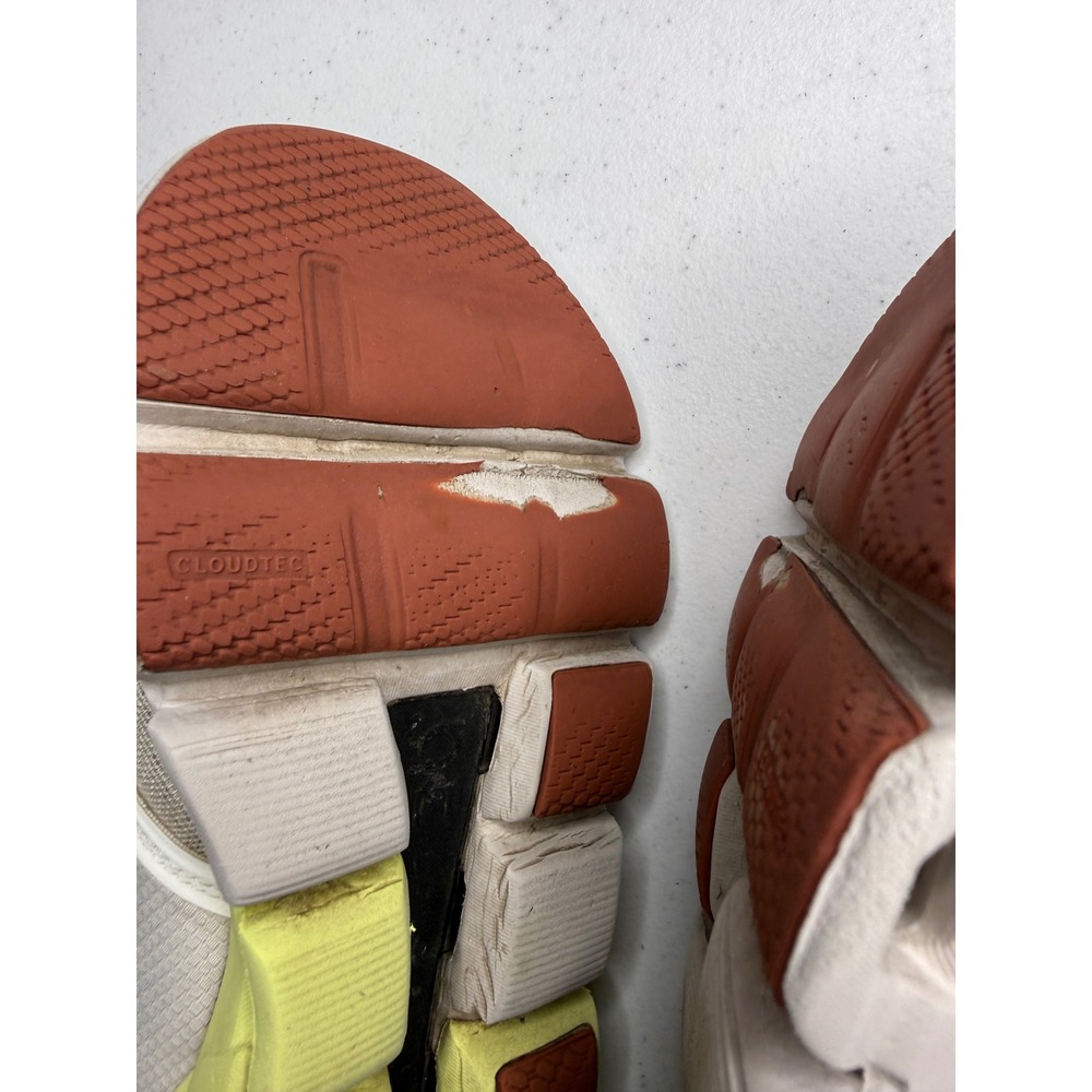 On Cloudflyer Womens Running Shoes White Lime Green‎ Peach Sneakers Low Top - Picture 16 of 16